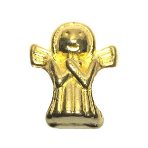 Guardian Angel Gold Slider Bead For Pandora Chain Charm Bracelet