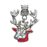 Color Reindeer Deer Bead Charm Fits Pandora Chain Bracelet