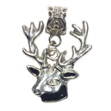 Color Reindeer Deer Bead Charm Fits Pandora Chain Bracelet