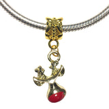 Rudolph Red Nose Reindeer Christmas Bead Charm For Pandora Chain Bracelet