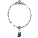 Christmas Stocking Charm Bead For Pandora Chain Bracelet