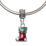 Christmas Stocking Charm Bead For Pandora Chain Bracelet