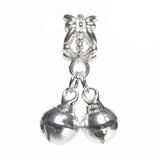 Jingle Bell Bead Charm For Pandora Chain Bracelet Silver Gold