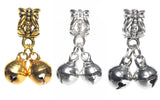 Jingle Bell Bead Charm For Pandora Chain Bracelet Silver Gold