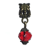 Red Glass Crystal Handcrafted Bead Charm Fits Pandora Chain Bracelet