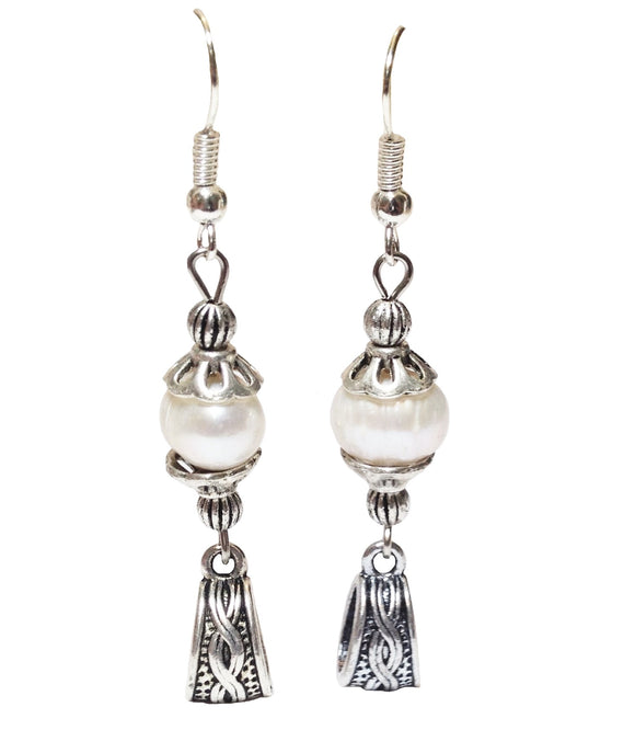 Freshwater Pearl Beaded Handmade Earrings